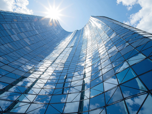 未来发展愿景展示,现代化办公大楼外观,国际化商务环境背景,企业成长发展概念